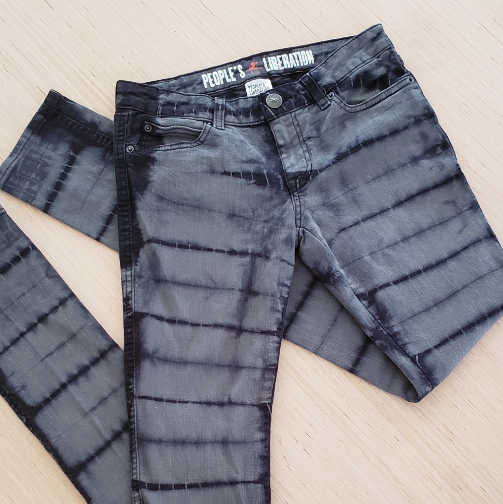Tie dye peoples liberation jean